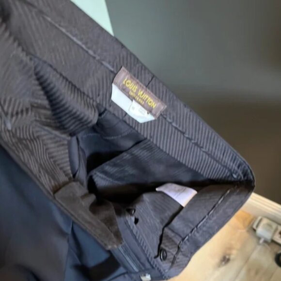 Louis Vuitton, Black Dress Pants, lined; 100% wool - Picture 13 of 14